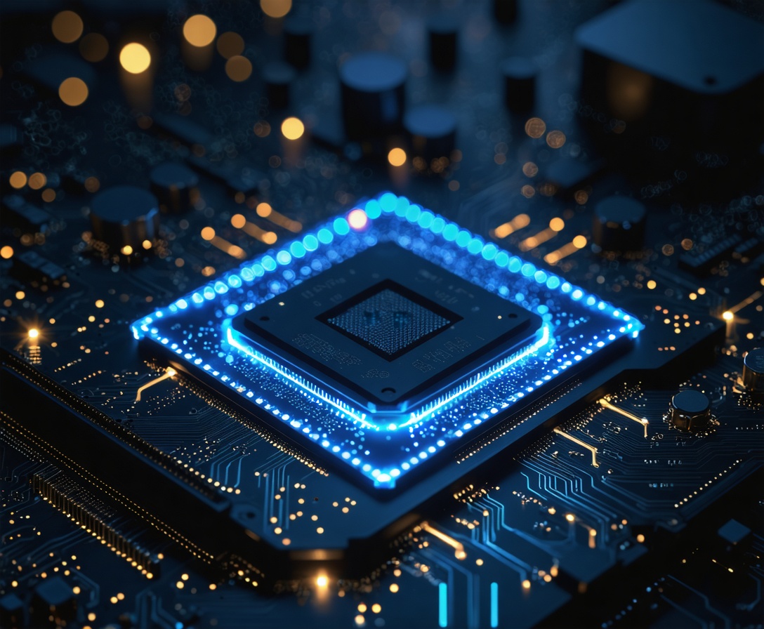 Микропроцессор с подсветкой