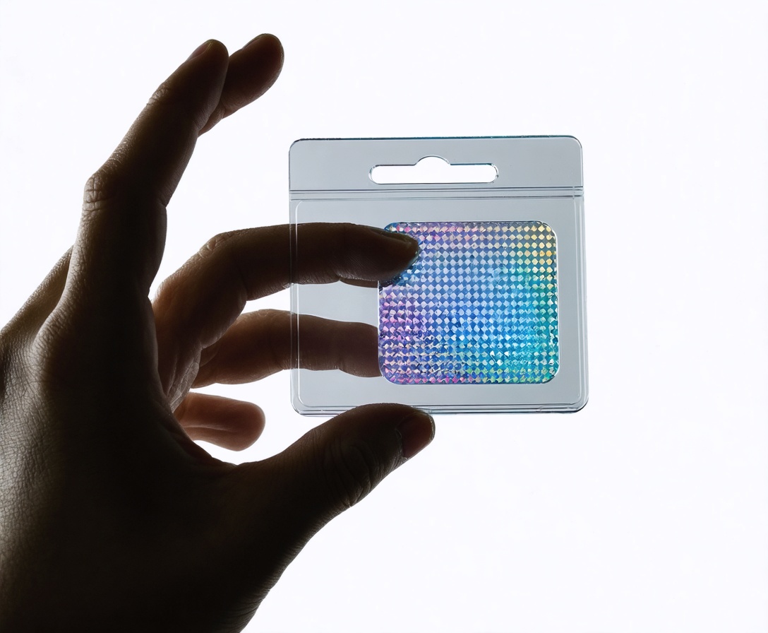 Идентификационный бейдж студента AI Engine Academy с голографическим чипом и встроенной NFC-меткой для доступа в лаборатории